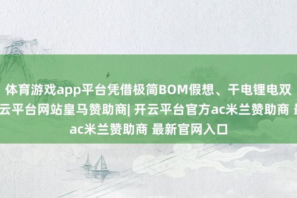 体育游戏app平台凭借极简BOM假想、干电锂电双供电神态-开云平台网站皇马赞助商| 开云平台官方ac米兰赞助商 最新官网入口