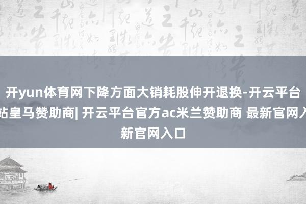 开yun体育网下降方面大销耗股伸开退换-开云平台网站皇马赞助商| 开云平台官方ac米兰赞助商 最新官网入口