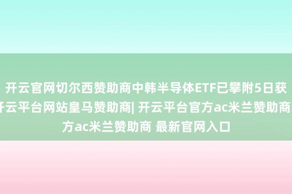 开云官网切尔西赞助商中韩半导体ETF已攀附5日获融资客加仓-开云平台网站皇马赞助商| 开云平台官方ac米兰赞助商 最新官网入口